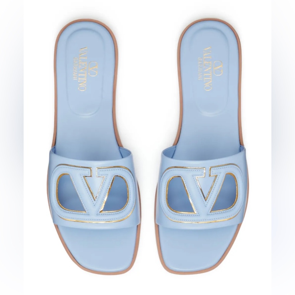 Valentino Garavani Leather Slides | Size 39